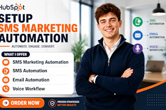 set up sms marketing automation email voice integration workflow