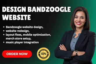 design or build converting bandzoogle music website