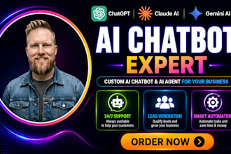 build ai chatbot, ai agent and custom chatgpt assistant
