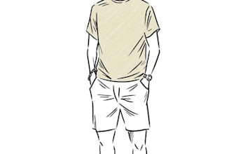 design 2d line art character