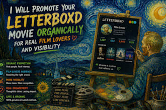 promote your letterboxd movie organically for real film lovers and visibility