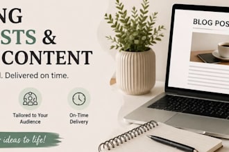 write engaging blog posts and website content
