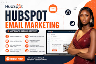 setup hubspot crm, email marketing, hubspot automation and email template design