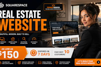 build squarespace real estate website and offer expert squarespace help