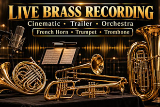 record matching brass, bubble brass, senior horn and cinematic brass tracks