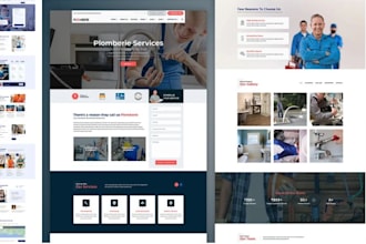 build handyman website construction locksmith website or landing page