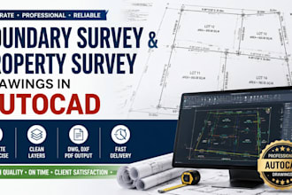 create accurate boundary survey and property survey drawings in autocad