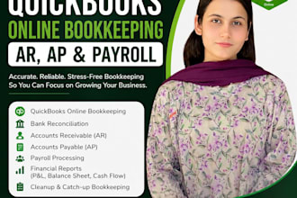 handle quickbooks bookkeeping and payroll