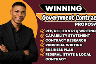 bid government contract, rfp, rfq, win government contract bid proposal writing
