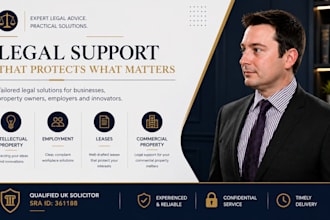 be your UK solicitor for intellectual property, employment, lease commercial p