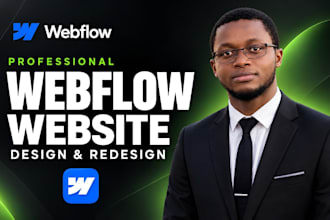 design and develop custom responsive webflow website with cms figma conversion