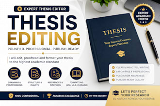 proofread, humanize, edit, and format thesis or dissertation in apa 7th