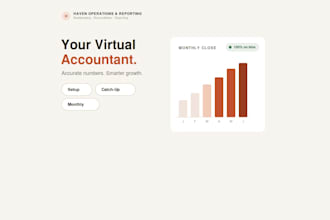 provide monthly bookkeeping and financial reporting