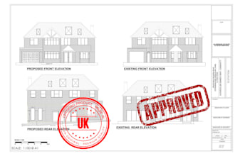 prepare UK architectural structural construction and mep engineering drawings