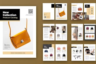 design fashion product catalog, apparel clothing catalogue, lookbook and booklet