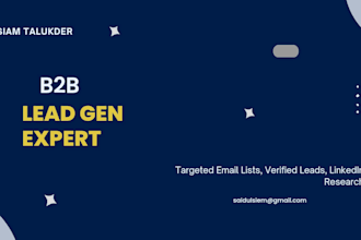 do b2b lead generation and targeted email list building