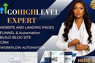 build gohighlevel sales funnel, gohighlevel landing page, ghl website expert
