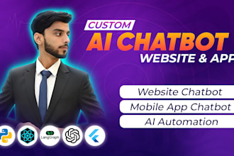 develop ai chatbot for business websites and apps