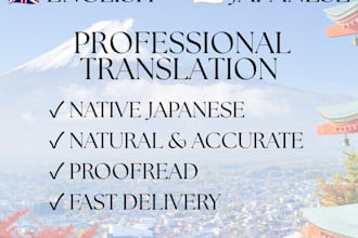 translate english into natural japanese