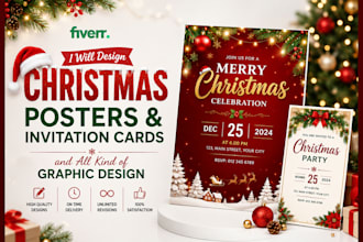 do christmas post, greeting cards and social media post