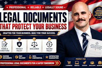draft terms and conditions, privacy policy, disclaimer, and refund policy