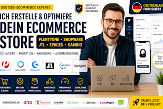 deutsch plentymarkets plentyone shopware epages  dsgvo gambio redesign erp api