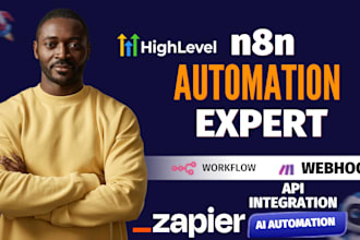 install, build ai agent, n8n automation, ghl, zapier, make automation workflow