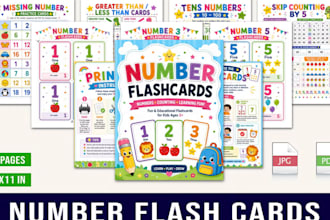design canva montessori preschool worksheets learning activity printable pack