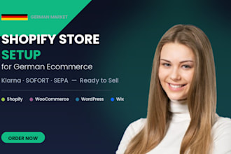 build your shopify ecommerce store, german webshop for the german market