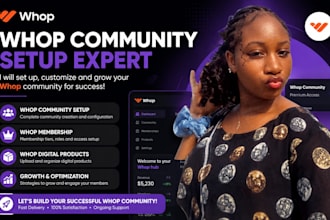 whop community setup whop community manager whop membership whop product sales