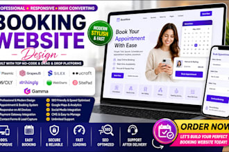 build plasmic grapesjs silex simvoly strikingly  sitepad gamma booking website
