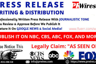 write and distribute your US, UK press release to top media sites