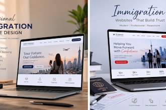 design a professional wix immigration consultant website