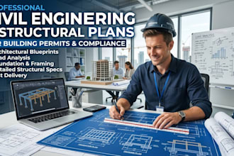 do civil engineering drawings and structural plans for building permits
