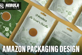 design amazon private label packaging and labels