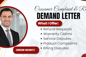 write a professional consumer complaint and refund demand letter