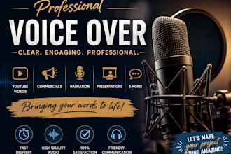 do narration and voiceovers for you if you are on a budget