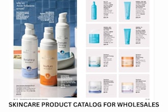 design digital  marketing catalog for beauty and personal care suppliers