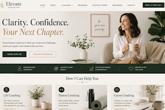 design wix coaching website wix fitness coach  website wix career coach website