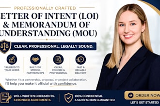 professionally draft your letter of intent loi and memorandum of understanding