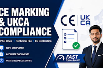 ce marking ukca, gpsr compliance and eu declaration of conformity technical file