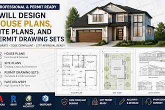 design house plans, site plans, and permit drawing sets