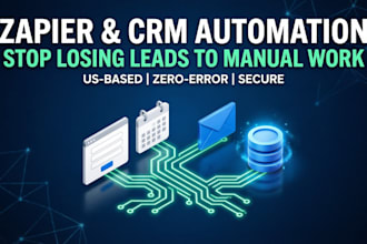 build zapier automation workflows and CRM setup