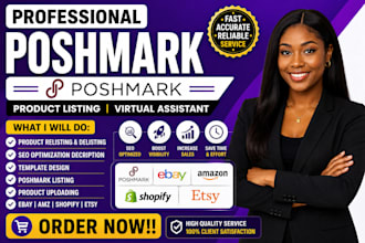 do poshmark listing, vendoo crosslisting to shopify amazon etsy ebay, mercari