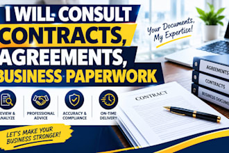 consult contracts, agreements, business paperwork