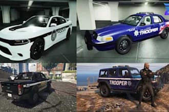 design custom fivem lspdfr ems, fire, law enforcement, or civilian liveries