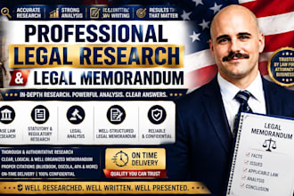 do professional legal research and write a legal memorandum