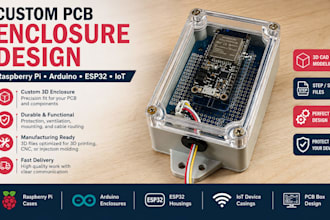 do raspberry pi pcb enclosure design arduino electronics esp32 case design iot