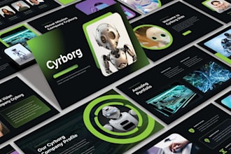 design keynote template in powerpoint presentation, google slides or canva