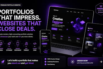 build a professional portfolio website that wins clients
